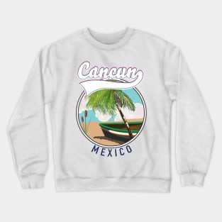 Cancun Mexico travel logo Crewneck Sweatshirt